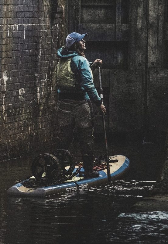 Sian Sykes, paddle board, plastic, Wales, Circumnavigation