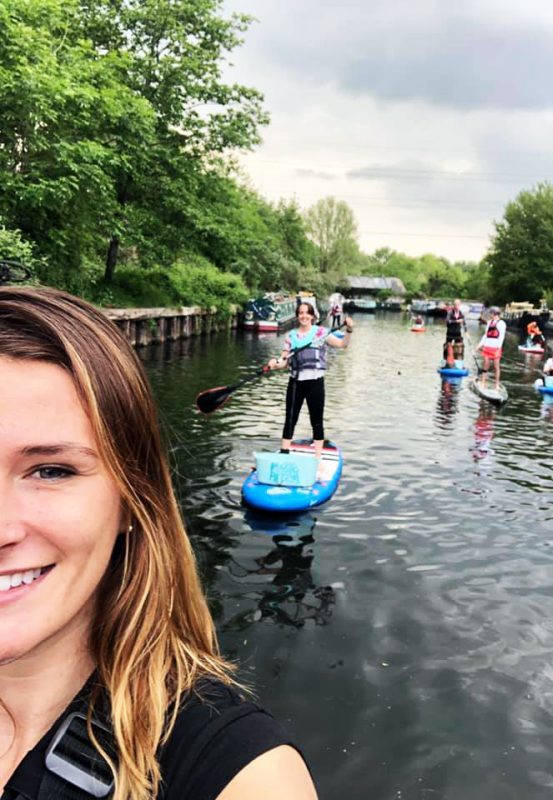 Lizzie carr plastic patrol paddleboarding hackney