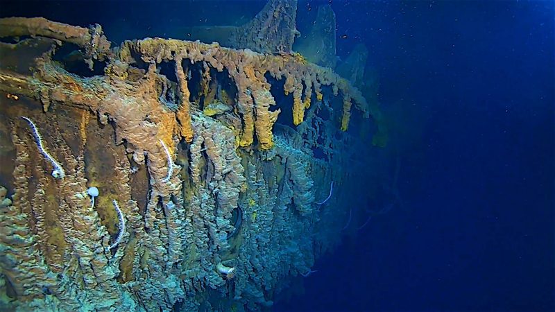 titantic shipwreck bow EYOS Expeditions dive Five Deeps