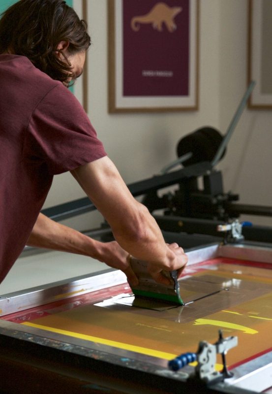 Conservation art endangered animals under the skin printing