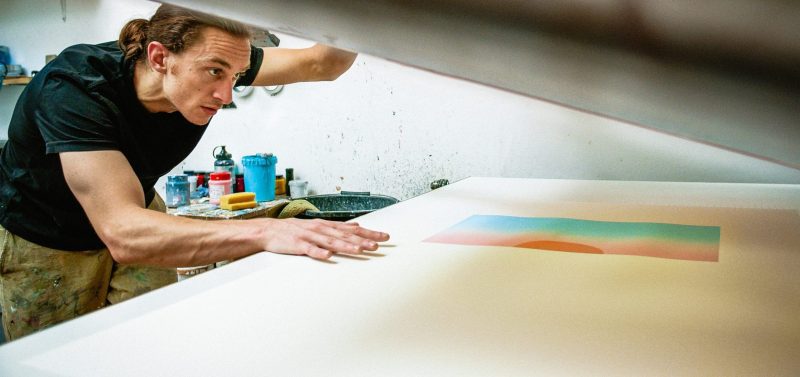 Conservation art endangered animals under the skin screen printing