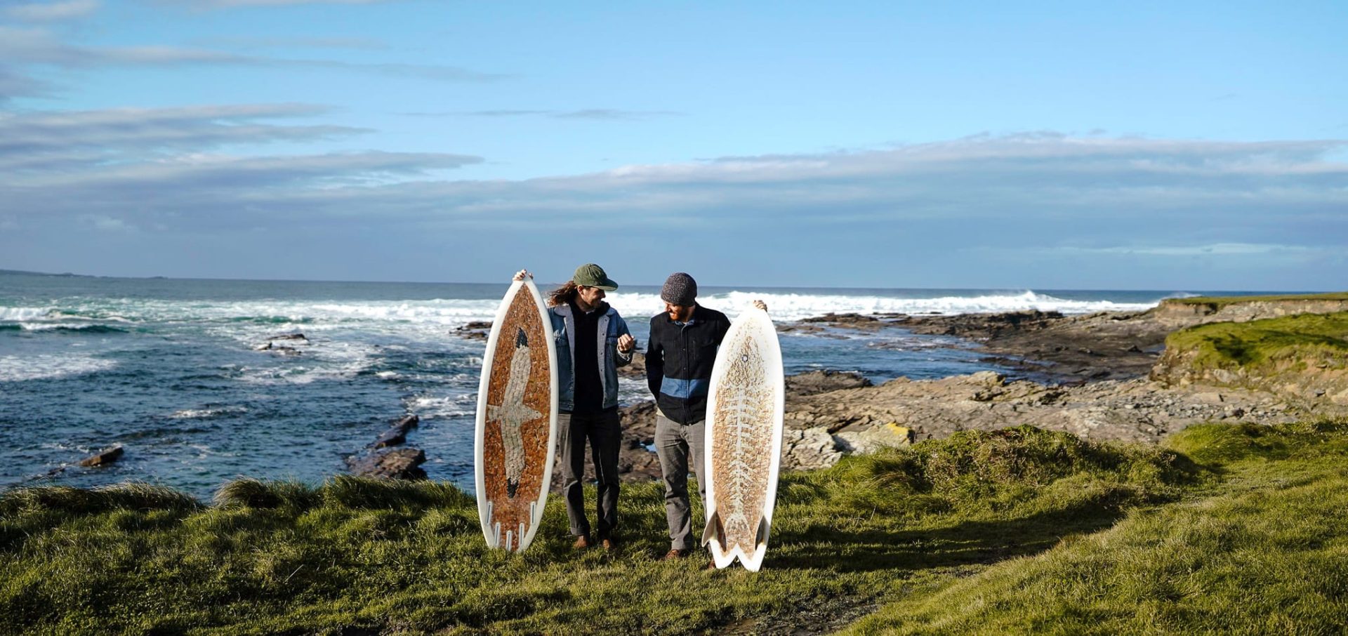 Taylor Lane and Ben Judkins Cigarette Surfboard