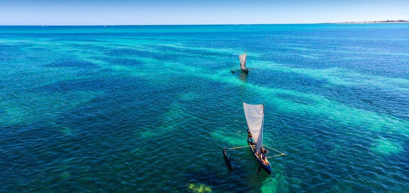 surfing in Madagascar boats
