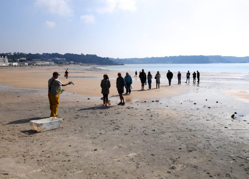 Jersey fishermen beach fishmonger