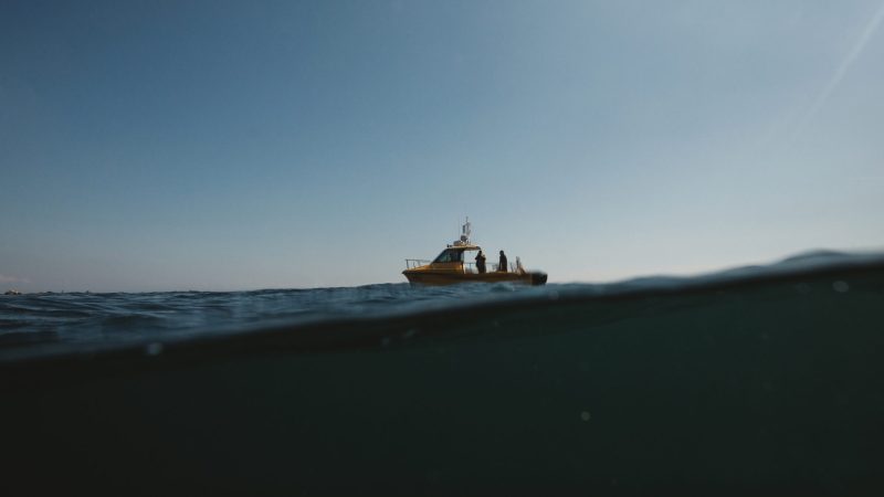 Jersey fishermen underwater