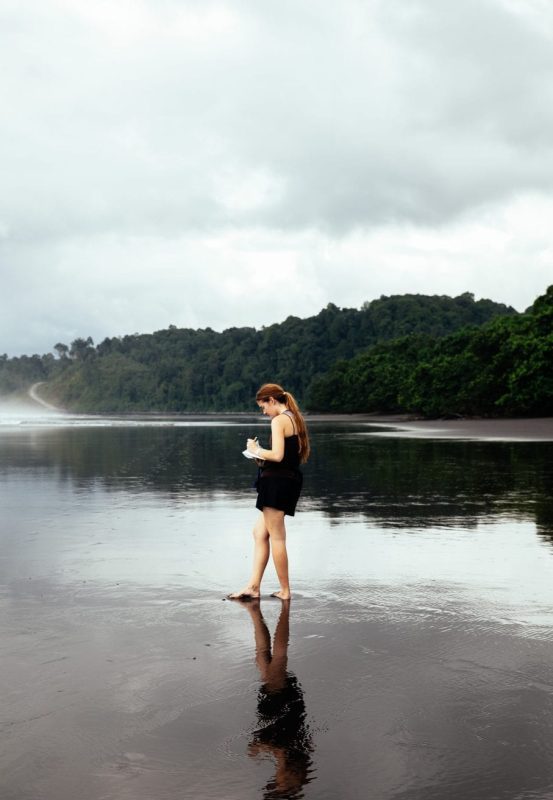 Leatherback turtle project founder Callie Veelenturf