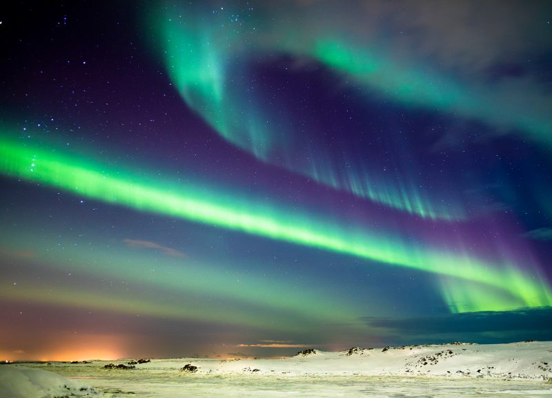 ACOTE extreme surfing iceland northern lihts