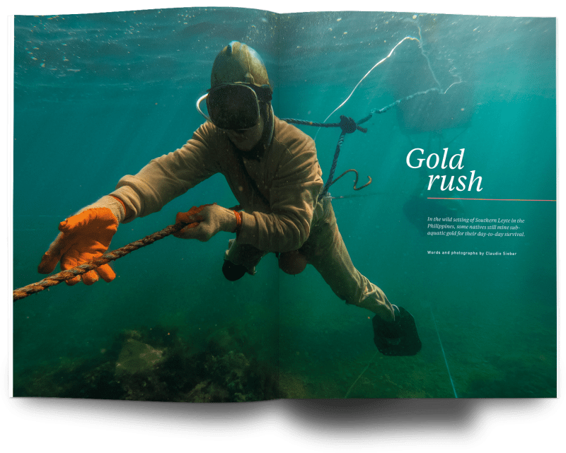 Oceanographic, Claudio Sierber, Issue 23, Gold divers